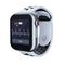 الكاميرا / الرد على المكالمات ساعة ذكية مع Sim Slot Fitness Tracker أسود / أبيض اللون