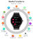 Q21 ساعة ذكية أنيقة للنساء شاشة مستديرة Smartwatch للفتيات مراقب معدل ضربات القلب متوافق مع Android و IOS